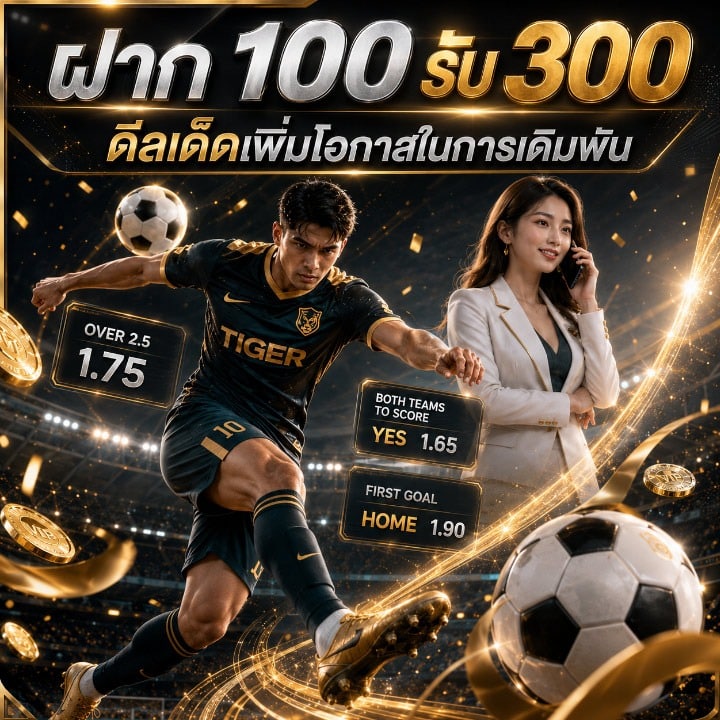ฝาก 100 รับ 300 ดีลเด็ดเพิ่ม